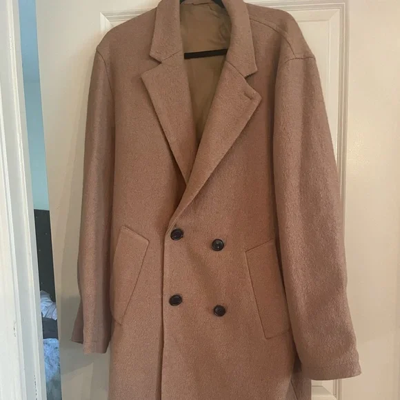 Saturdays New York City -Morgan Overcoat Toasted Coconut EXCELLENT condition - Picture 4 of 6